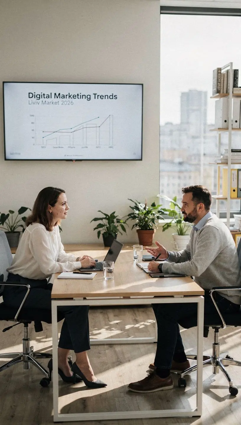Team of HR specialists collaborating in a modern office to match project requirements with specialized digital professionals.